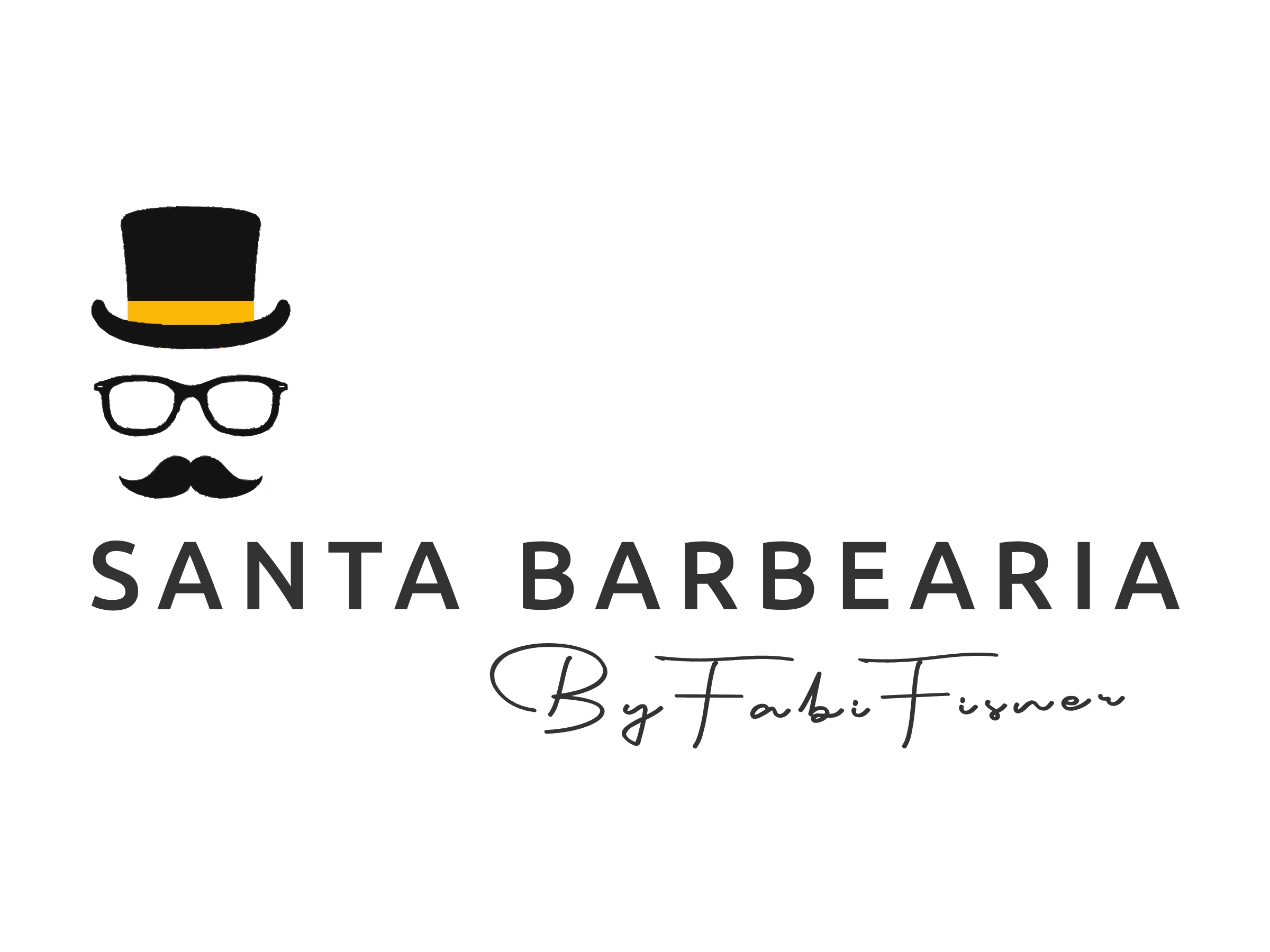 Logo Santa Barbearia by Fabi Fisner